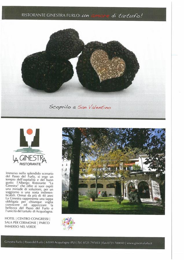 Hotel La Ginestra Acqualagna Kültér fotó